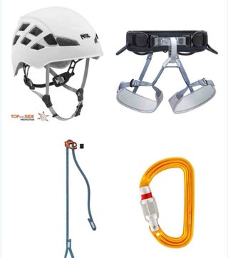 Kit escalada Petzl nuevo a estrenar