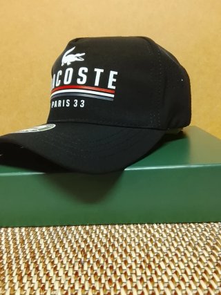Gorra Lacoste Paris 33 Negra. Talla única