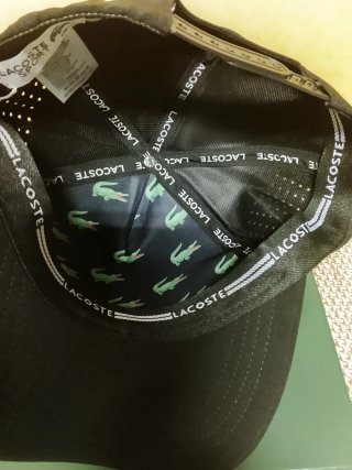 Gorra Lacoste Paris 33 Negra. Talla única