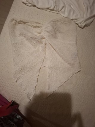 Top de encaje blanco talla única s y m