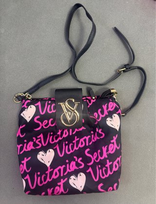Bolso Victoria's Secret Negro y Rosa