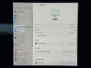 iMac 24” M1, 16GB RAM, 1TB SSD, color verde