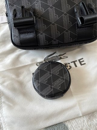 Bolso de hombro Lacoste Negro