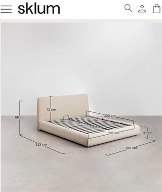 Cama canapé abatible Norena Sklum Beige