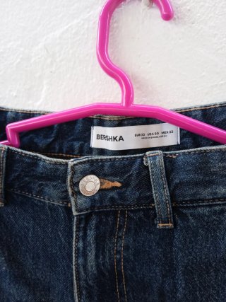 Pantalón cargo Bershka azul