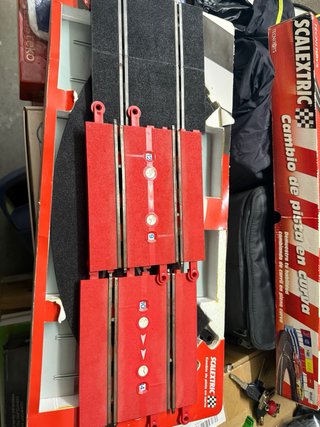 Scalextric Cambio de Pista en Curva
