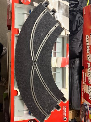 Scalextric Cambio de Pista en Curva