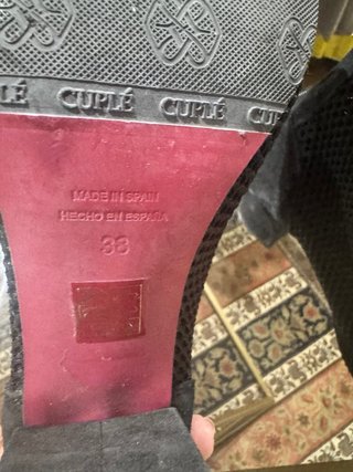 Botines de cuña negros