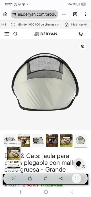 Caseta plegable para perro