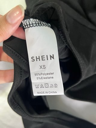 Body Shein Negro Talla XS