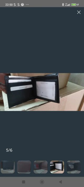 Cartera  marrón y negra