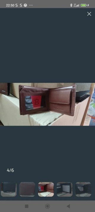 Cartera  marrón y negra