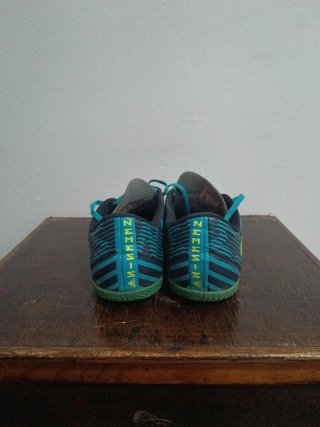 Zapatillas Fútbol Sala Adidas Azul y Amarillo