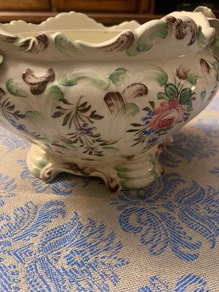 Zuppiera Bassano in ceramica con coperchio