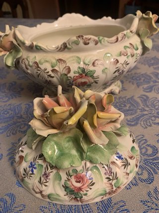 Zuppiera Bassano in ceramica con coperchio