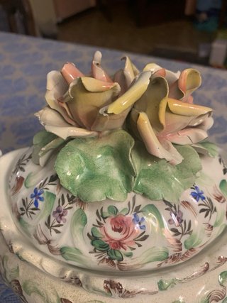 Zuppiera Bassano in ceramica con coperchio