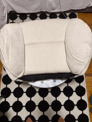 Sillón individual giratorio moderno beige