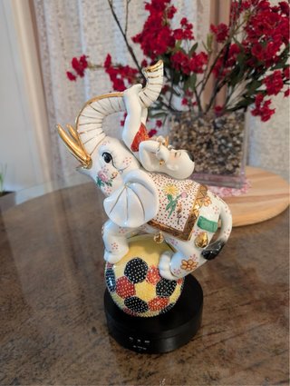 Elefante cerámica pintado a mano