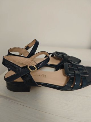 Sandalias Azul Piel Talla 38