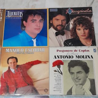 Lote 12 Vinilos Españoles 80s Pop Rock Latino