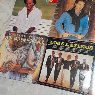 Lote 12 Vinilos Españoles 80s Pop Rock Latino