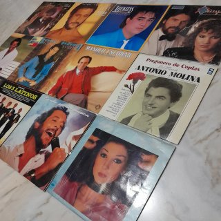 Lote 12 Vinilos Españoles 80s Pop Rock Latino