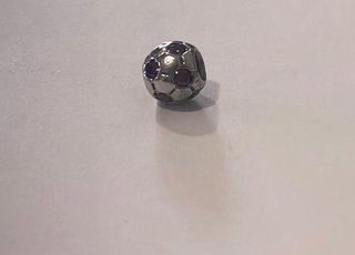 Charm Pandora Fútbol Morado Plata Auténtico