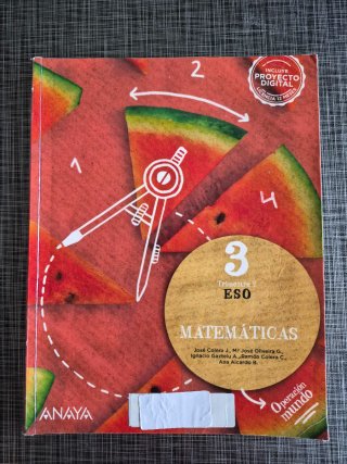 Libro matematicas 3° ESO