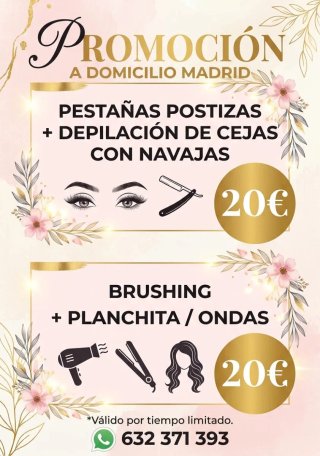 Extensiones de cabello natural a domicilio