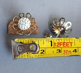 Pendientes Plata Flor Circonitas