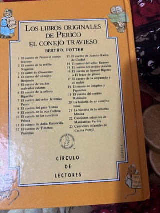 Colección de 22 cuentos Beatrix Potter (años 90s)