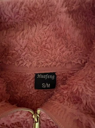 Abrigo de pelo rosa