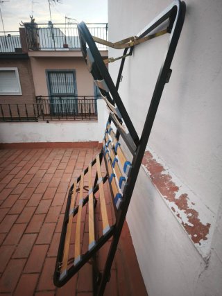 Cama Provenzal Madera 135cm Completa..con trabieza