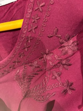 Vestido Amichi XL Burdeos Bordado