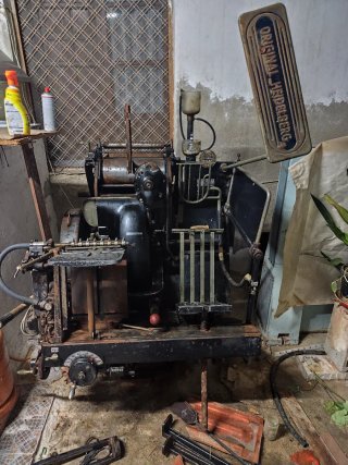 Imprenta troqueladora antigüedad Heidelberg Origin