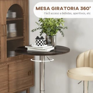 Tavolo Alto Rotondo Cucina Bar per 2 Persone