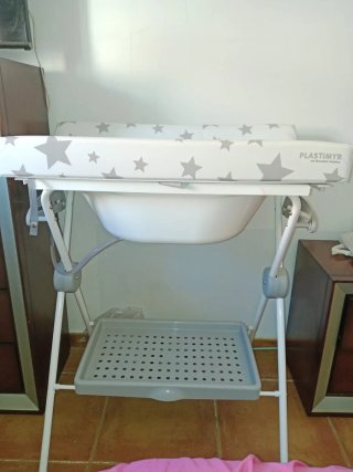 Bañera cambiador bebé como nuevo