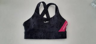 Sujetador deportivo Joma negro y rosa XS