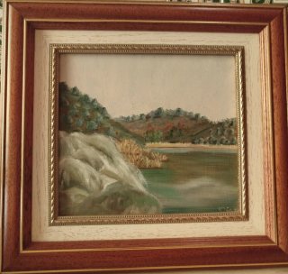 Cuadro Óleo Paisaje Las Lagunas de Ruidera