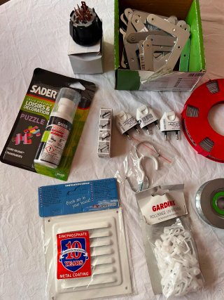 Lote de material de bricolaje y reparación