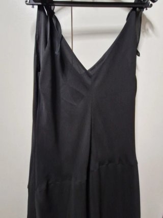 Vestido gasa negro vaporoso