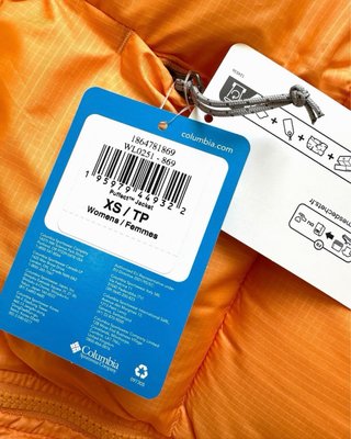 Columbia Puffect abrigo puffer naranja XS nuevo
