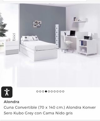 Cuna convertible Alondra 70x140
