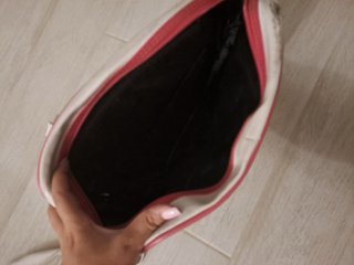 Borsa a tracolla Gola bianca e rosa