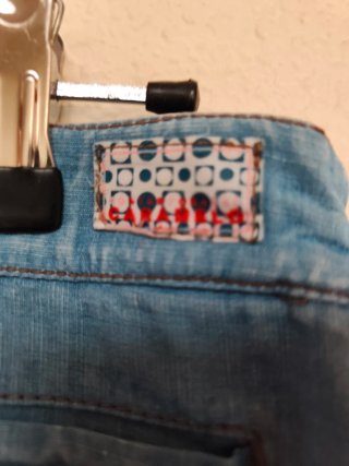 Falda larga azul vaquera