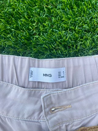 Pantalones mujer marrones y blancos