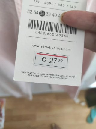 Pantalón Stradivarius rosa talla 36
