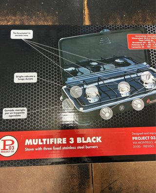 Cucina a 3 fuochi Multifire3 Black Project
