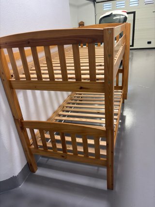 Litera de madera de pino