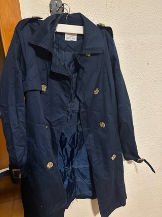 Gabardina azul marino